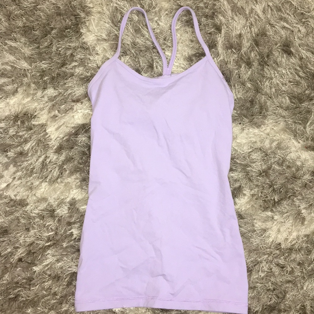 Lavender LuluLemon tank.